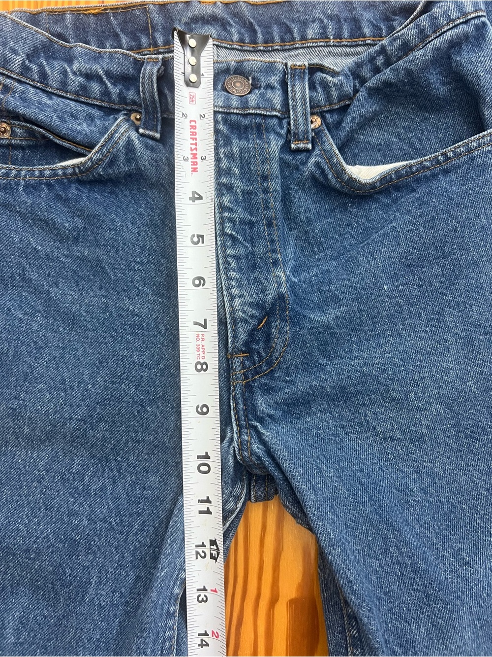 Vintage Levi's 505 Orange Tab USA Made Jeans 30x30 20505-0217 Straight Denim - Picture 10 of 13